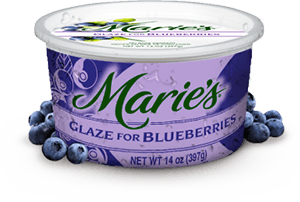 Try Marie's Blueberry Glaze.