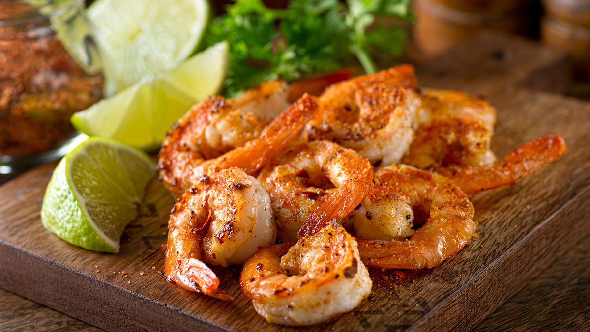 Poppy Seed Shrimp is made with Marie’s Poppy Seed Dressing.