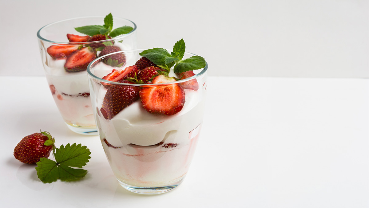 Strawberry Cheesecake Parfaits uses Marie’s Strawberry Glaze.