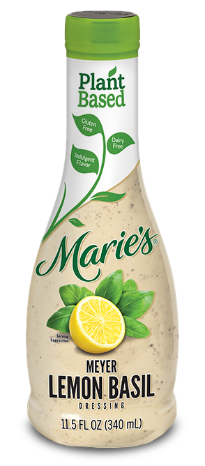 Try Marie’s Plant-based Meyer Lemon Basil Dressing.