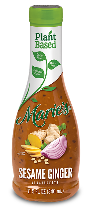 Try Marie’s Plant-based Sesame Ginger Vinaigrette.